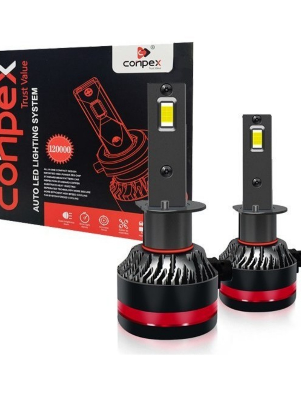 هدلایت conpex m8 pro  کانپکس پایه H4